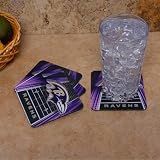 NFL Baltimore Ravens 4-Pack Sublimated Logo Neoprene Coaster Set