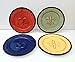 ACK Tuscany Colorful Hand Painted Fleur De Lis **COLLECTION (4 Piece dinner plate)