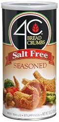 4C Salt Free Seasoned Bread Crumbs, 12-Ounce Canisters (Pack of 12)
