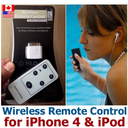 New Wireless Music Remote Control for iPad, iPhone 4, iPhone 3GS, iPhone 3, iPod Touch, iPod Classic, iPod Nano - Next Fast Forward Rewind Play Pause Volume Control
