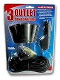 Maxsa 3-Outlet Power Adapter with On/Off Switch