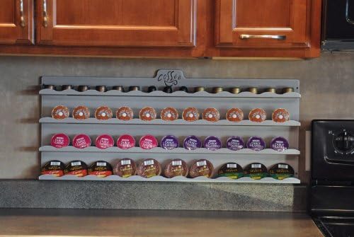 Universal Coffee Pod Storage / Disk / Capsule / Wall Rack (Platinum)