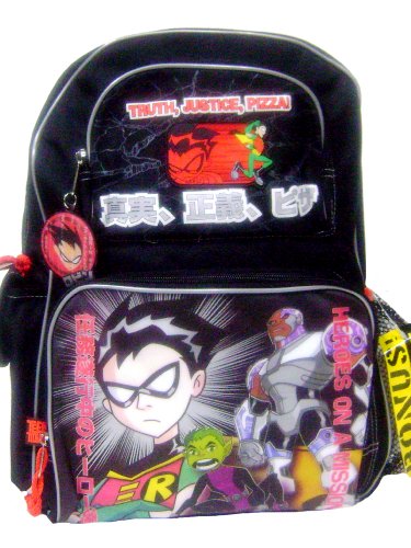  Teen Titans 16" Backpack & Water Bottle