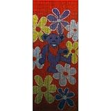 Grateful Dead - Purple Bear Bamboo Door Curtain