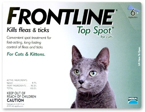 Merial Frontline Top Spot Flea and Tick Control for Cats and Kittens, 6 Doses