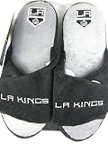 Los Angeles Kings NHL 2011 Open Toe Two Tone Hard Sole Slippers - M