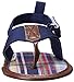 Luvable Friends Unisex Baby Crib Shoes, Navy Plaid, 0-6 Months