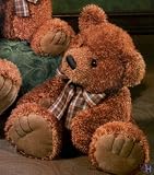 Russ Berrie  Desmond Beanbag Bear 16"