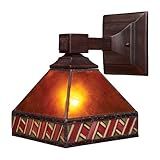 IMAGE OF Landmark 771-MB Santa Fe 1-Light Sconce, 10-Inch, Mission Bronze
