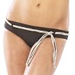 Mossimo® Black: Belted Scoop Swim Bottom- Brown