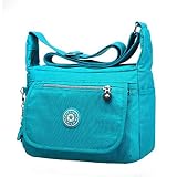 Bestqueen Women's Ladies Casual Shoulder Bags Travel Bag Oxford Messenger Color Green