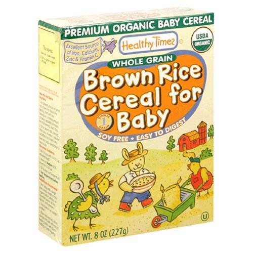 Healthy Times Premium Organic Baby Cereal, Wholegrain Brown Rice, 8-Ounce Boxes (Pack of... by Healthy Times