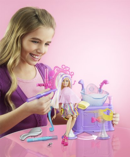 barbie hairtastic colour and wash salon