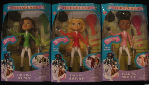 Childrens Toyshop  Toys : Horseland Poseable Talking Alma Molly and Sarah Set