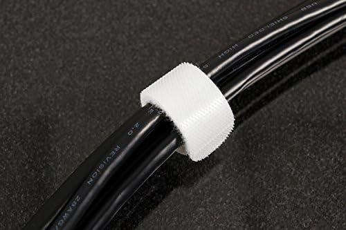 WASD Keyboards MicroLoop Cable Ties: 6 5/8" X 1/2" Ties, White (10pcs)