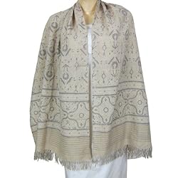 Tie Dye Print Scarves and Wraps in Wool 23 x 70 inches (tdstl046)