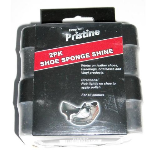 2 Pack Shoe Shine Sponges Case Pack 96