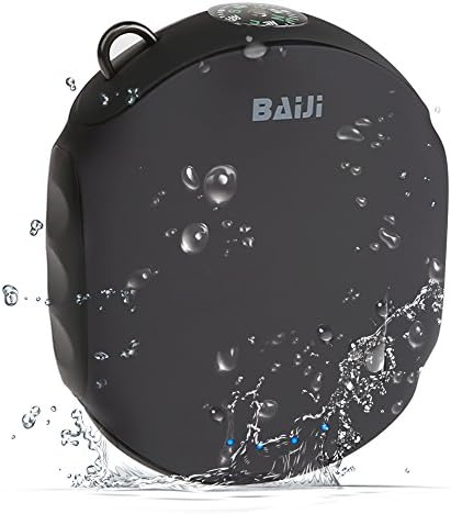 Waterproofing Power Bank, BaiJi(TM) iPhone Charger with Flashlight LED &amp; Compass for iPhone 6 plus, 5s, 5, 4s iPad Samsung Water/Shock/Dust Proof 8000mah-Outdoor Fun(BLACK)!