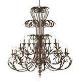 Medici Collection Chandelier In Oxide Bronze Finish - 24 Bulbs