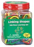 Eureka Tub Of Linking Shapes, 200 Links in 3 3/4" x 5 1/2" x 3 3/4" Tub