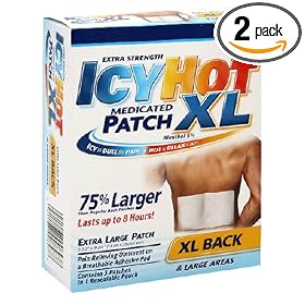 Icy Hot Medicated Patch, Extra Strength, XL Back & Large Areas, 3 Patches (Pack of 2)
