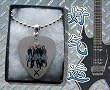 Def Leppard Metal Guitar Pick Necklace Boxed