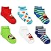 Sesame Street Infant Toddler 6 pk Ankle Socks (2-4 (Shoe: 4-7))