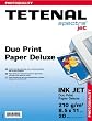 Tetenal Duo Print Deluxe, Two Sided Inkjet Paper, 210 gm, Matte / Gloss, 20 sheets, 8.5" x 11"
