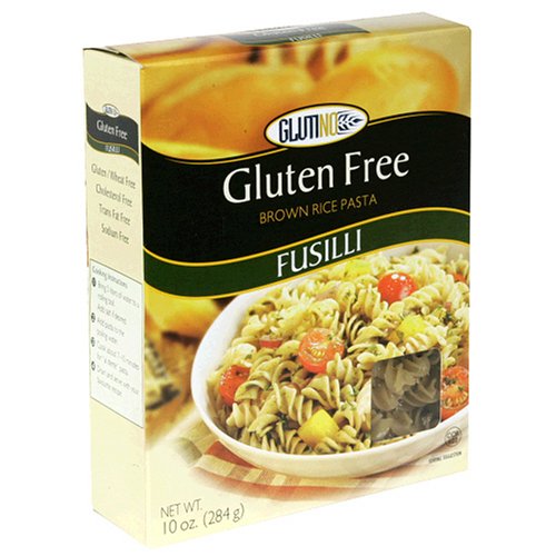 Glutino Gluten-Free Brown Rice Pasta, Fusilli, 10-Ounce Packages (Pack of 8)
