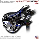 Abstract 02 Blue Skin fits Band Hero, Guitar Hero 5 & World Tour Guitars for XBOX 360 & PS3 (GUITAR