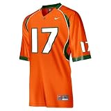 Nike Miami Hurricanes #17 Orange Replica Football Jersey
