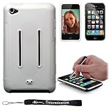 Premium TPU Skin with 14-inch adjustable removable Armband for Apple iPod Touch 4 ( Compatible with all Models, 8 GB 32 GB and 64 GB) + Includes an eBigValue (TM) Determination Hand Strap KeyChain + Includes a Graphic Designer Stylus Pen, Can be use to navigate your iPod Touch 4th Generation and including to edit pictures on your iPod Touch 4th Generation without the struggle of selecting the wrong items on your iPod Touch 4th Generation + Includes Anti Glare screen protector