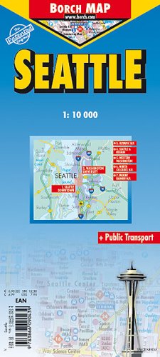 Seattle Laminated Map by Borch