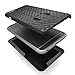 iPhone 6 Plus, ULAK Hybrid High Rubber Combo Kickstand Hard Cover Case for iPhone 6 Plus 5.5 inch With Locking Swivel Belt Clip Holster (Black)
