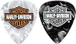 Dunlop Harley Davidson Pearloid Guitar Picks 3 Dozen, Black Medium