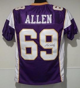 Jared Allen Autographed Minnesota Vikings Purple Size XL jersey