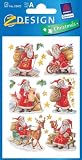 étiquettes de Noël Père Noël