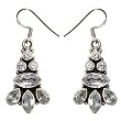 Gemstone Earrings Sterling Silver Jewelry 1.5 inches (erg030)