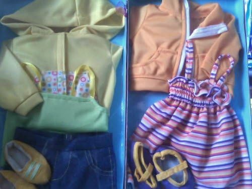 My Girl Chic Doll Fashions Fits Most 18" Dolls, Set of Two Complete Outfits As Shown in Photo