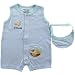 Fishies Design Sleeveless Romper & Visor