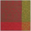 Durable Woven Jacquard 100% Cotton Maple Leaf Cranberry Tablecloth 60x60 Inches