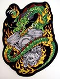 V-Twin Motor  Dragon Motorcycle Vest Jacket Patch
