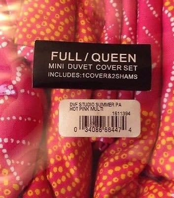 DVF Studio Summer Paisley Full/queen Duvet Set - Pink Yellow White