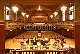 Wallmonkeys Peel and Stick Wall Decals - Old Auditorium, Gold and Velvet Decoration - 18