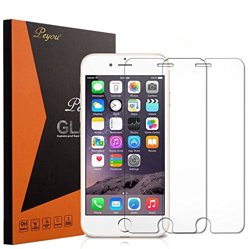iPhone 7 Screen Protector [2 Pack], Peyou [Tempered Glass Screen Protector] [Bubble-Free] [9H Hardness][Scratch-Resistant] Premium Tempered Glass For iPhone 7 4.7
