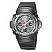Casio - AWG-101-1AER - Montre G-Shock Radio Pilot�e - Acier et R�sine - Quartz Analogique et Digitale - Multifonctions -Sport Solar - Chrono - Timer - Alarmes Fuseaux Horaires - Bracelet Caoutchouc Noir