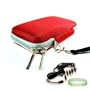 Garmin Nuvi GPS Models Size 4.3 RED Hard Shell Cube Garmin Accessories Carrying Case for All Garmin Models + Garmin GPS 4.3 universal Car Charger Adapter + Live*Laugh*Love Wristband!!!