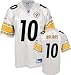 Santonio Holmes Jersey: Reebok White Replica #10 Pittsburgh Steelers Jersey - Small