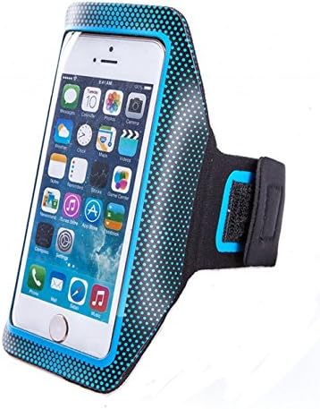 WIWIN iPhone 6 6S Bike Cycle Jogging Running Exercise Workout Armband Case with Key Pocket for iPhone 6s 6 Samsung Galaxy S6 S6 Edge Blue