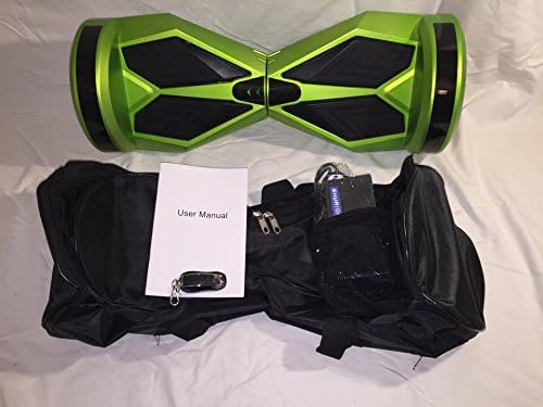 Exxotic Imports Hoverboard Two Wheel Electric Scooter, Bluetooth, LED's (Green)